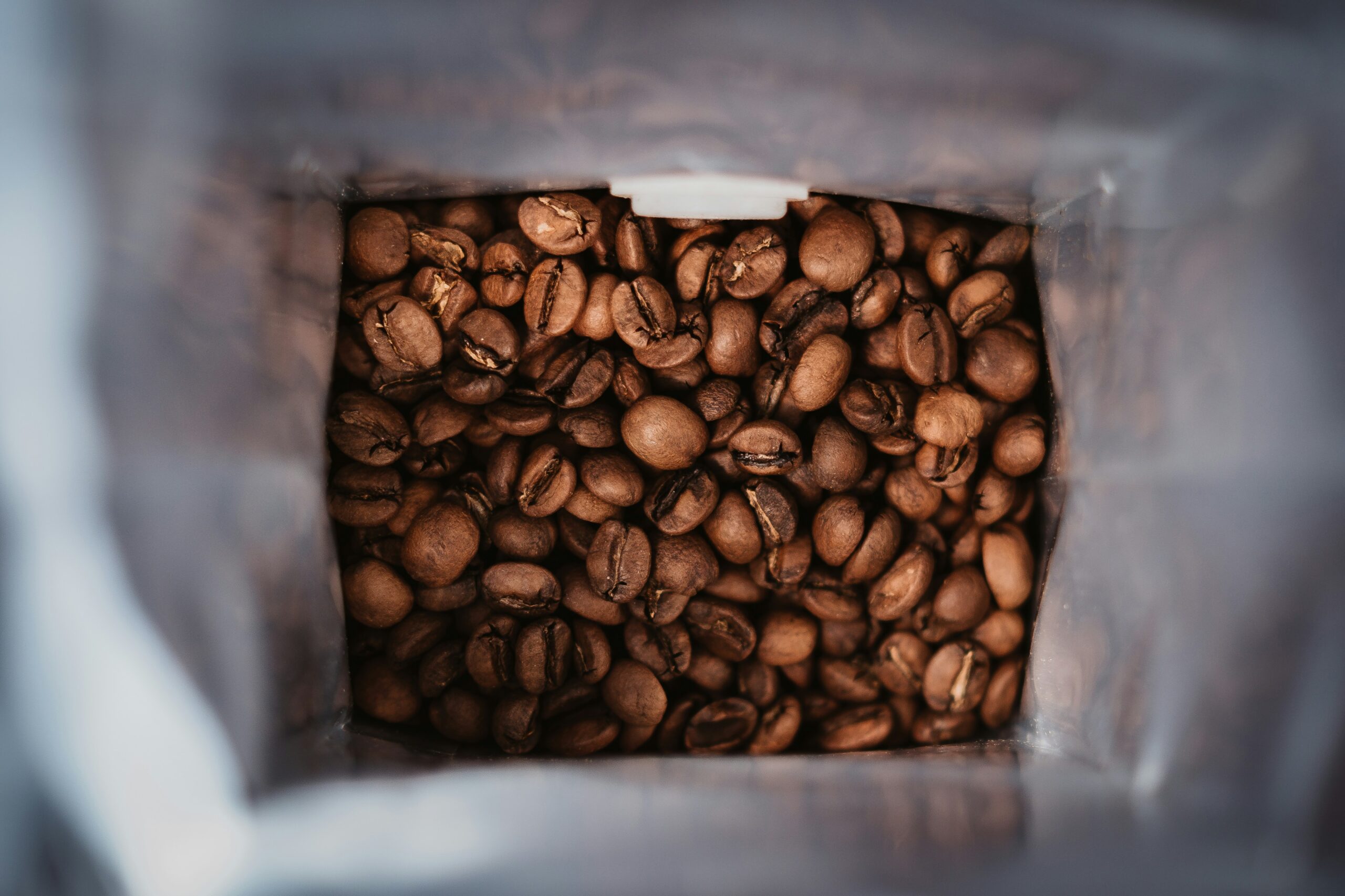 Bag of Arabica coffee beans